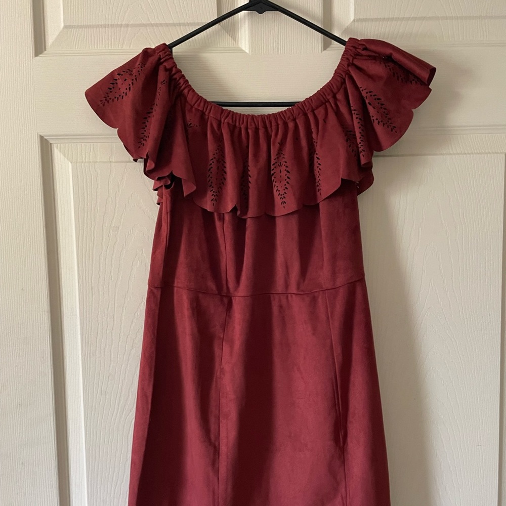 Red Suede Dress